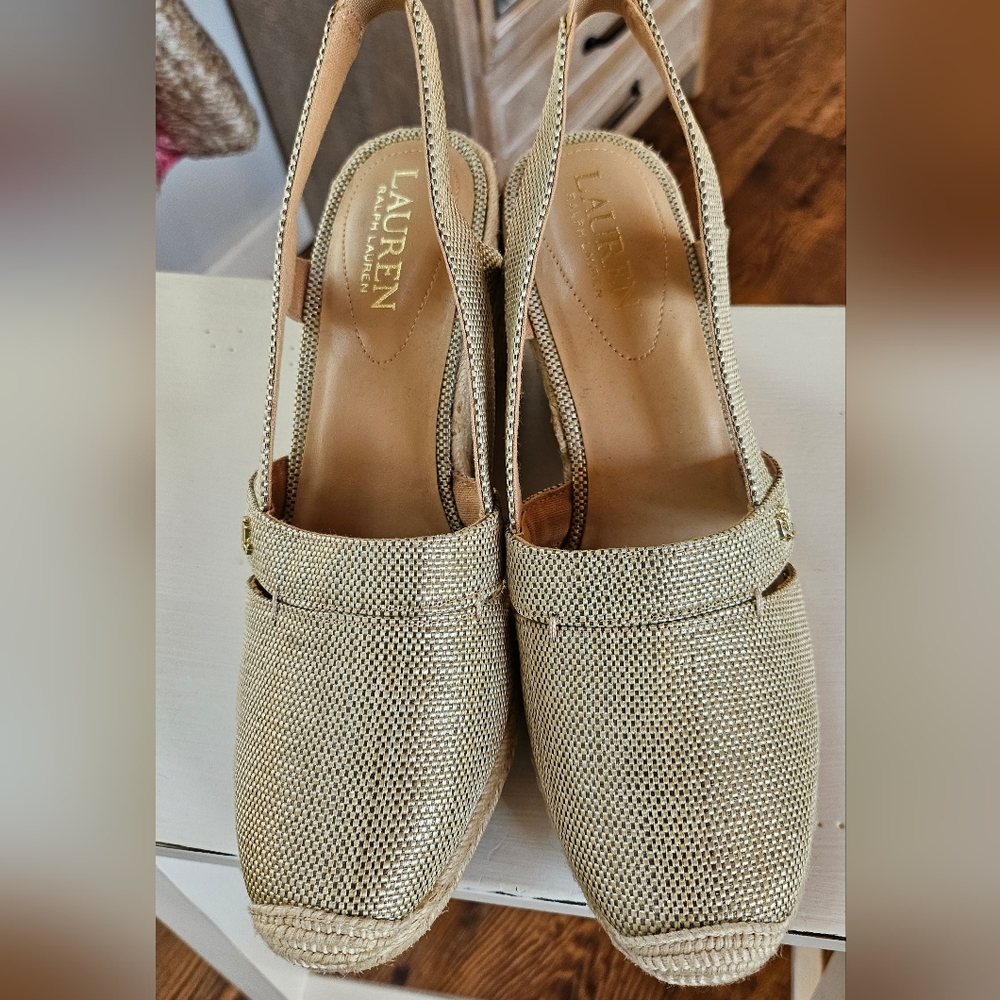 Lauren Ralph Lauren Gold Women's Espadrilles